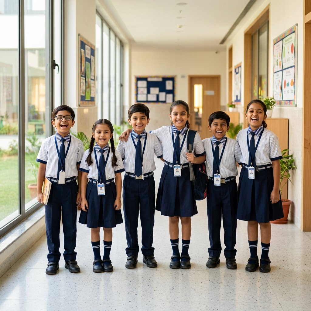 Happy students at Meridian The School